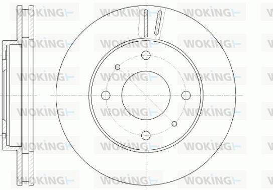 Woking D6394.10 - Гальмівний диск avtolavka.club