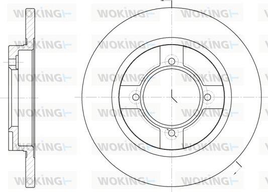 Woking D6396.00 - Гальмівний диск avtolavka.club