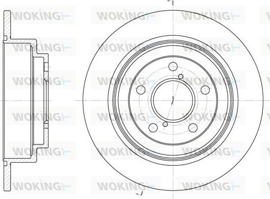 Woking D6398.00 - Гальмівний диск avtolavka.club