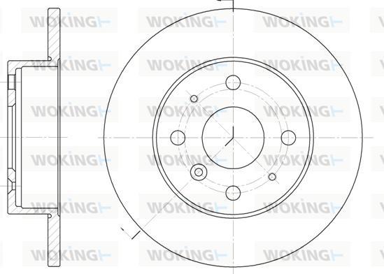 Woking D6363.00 - Гальмівний диск avtolavka.club