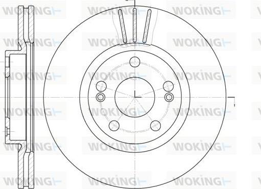 Woking D6301.10 - Гальмівний диск avtolavka.club