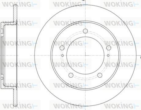 Woking D6329.00 - Гальмівний диск avtolavka.club