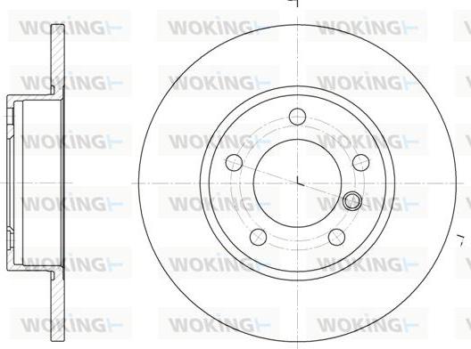 Woking D6323.00 - Гальмівний диск avtolavka.club