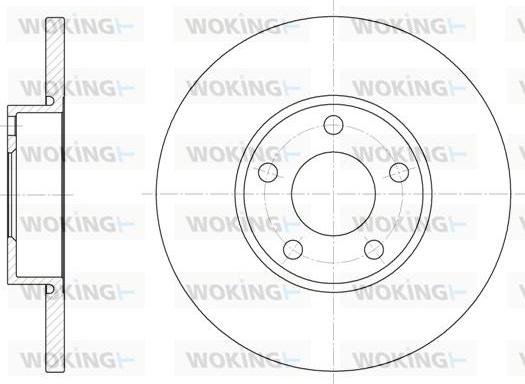 Woking D6327.00 - Гальмівний диск avtolavka.club