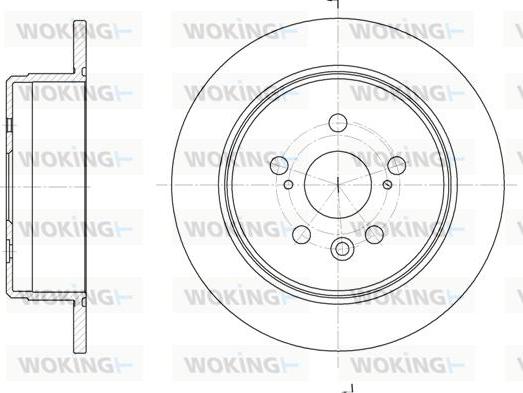 Woking D6245.00 - Гальмівний диск avtolavka.club