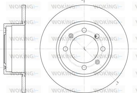 Woking D6248.00 - Гальмівний диск avtolavka.club