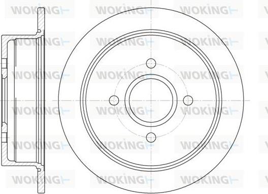 Woking D6250.00 - Гальмівний диск avtolavka.club