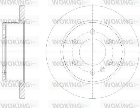 Woking D62514.00 - Гальмівний диск avtolavka.club