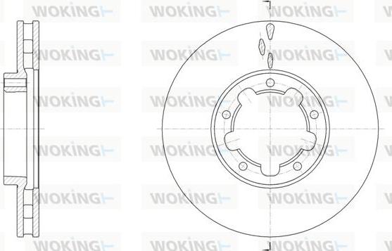 Woking D62091.10 - Гальмівний диск avtolavka.club