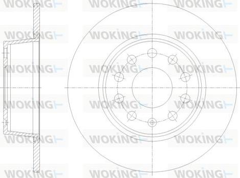 Woking D62098.00 - Гальмівний диск avtolavka.club