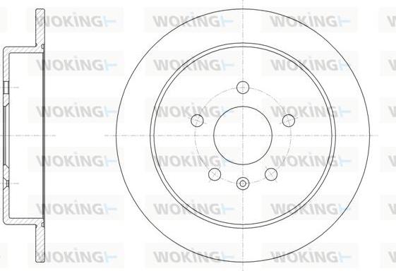 Woking D62051.00 - Гальмівний диск avtolavka.club