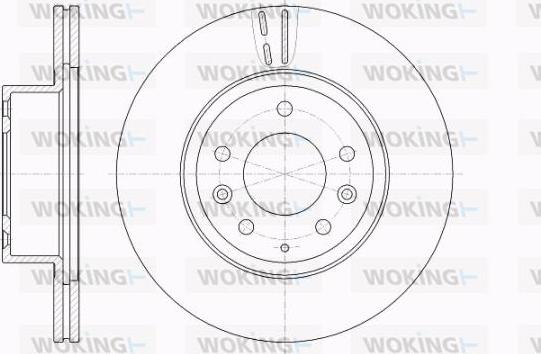 Woking D62007.10 - Гальмівний диск avtolavka.club