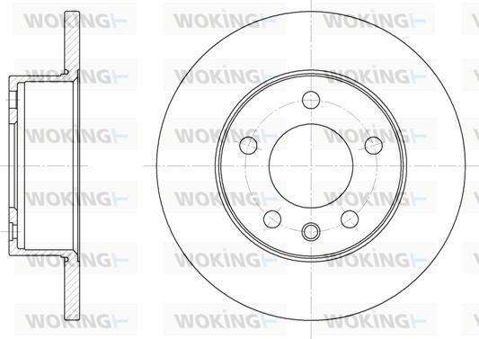 Woking D6201.00 - Гальмівний диск avtolavka.club