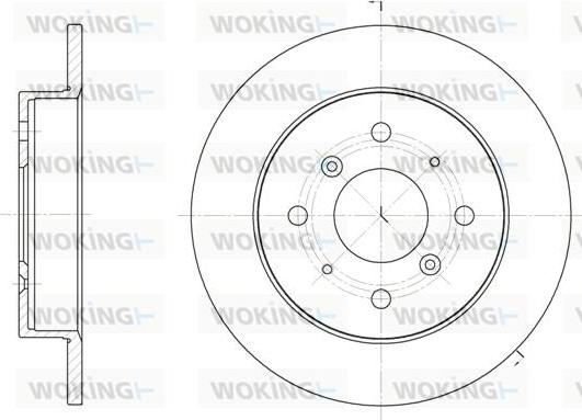 Woking D6208.00 - Гальмівний диск avtolavka.club