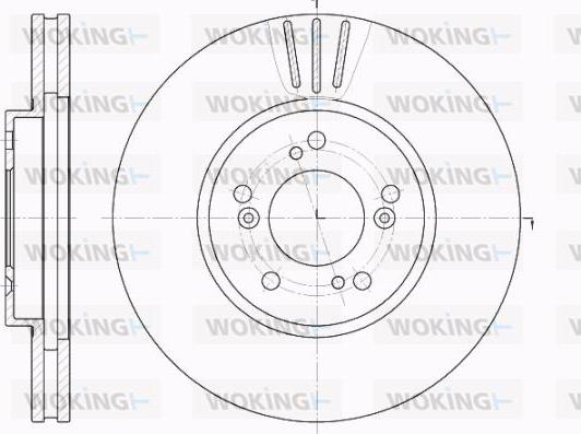 Woking D62031.10 - Гальмівний диск avtolavka.club