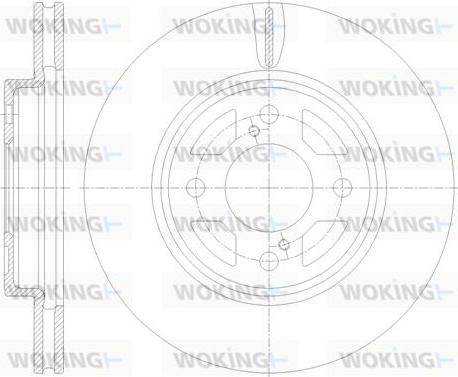 Woking D62120.10 - Гальмівний диск avtolavka.club