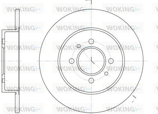 Woking D6239.00 - Гальмівний диск avtolavka.club