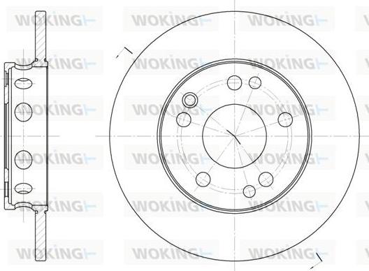 Woking D6221.00 - Гальмівний диск avtolavka.club