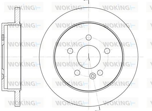 Woking D6799.00 - Гальмівний диск avtolavka.club