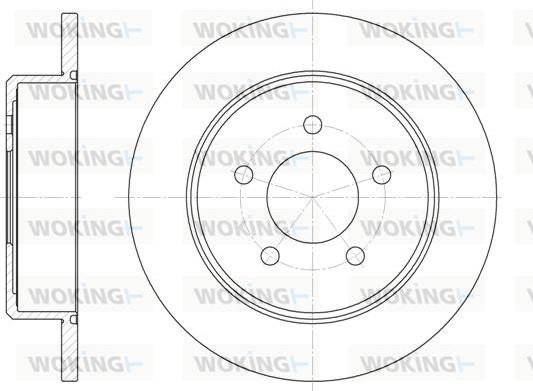 Woking D6746.00 - Гальмівний диск avtolavka.club