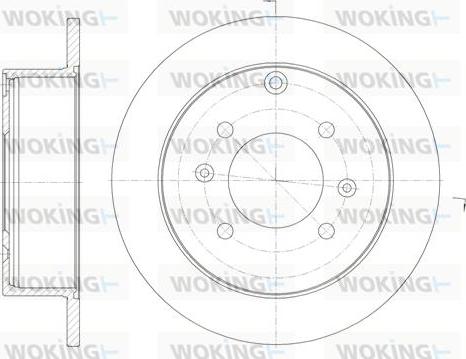 Woking D6757.00 - Гальмівний диск avtolavka.club