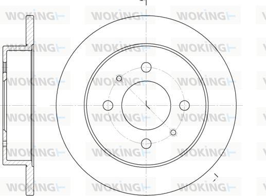 Woking D6765.00 - Гальмівний диск avtolavka.club