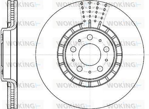 Woking D6768.10 - Гальмівний диск avtolavka.club