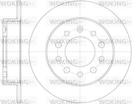 Woking D6762.00 - Гальмівний диск avtolavka.club