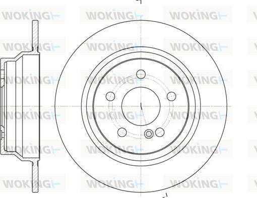 Woking D6787.00 - Гальмівний диск avtolavka.club