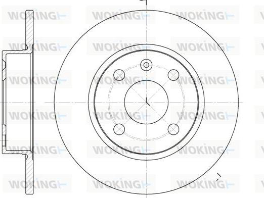 Woking D6738.00 - Гальмівний диск avtolavka.club