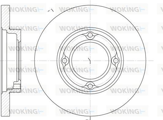 Woking D6770.00 - Гальмівний диск avtolavka.club