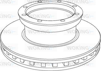 Woking NSA1054.20 - Гальмівний диск avtolavka.club