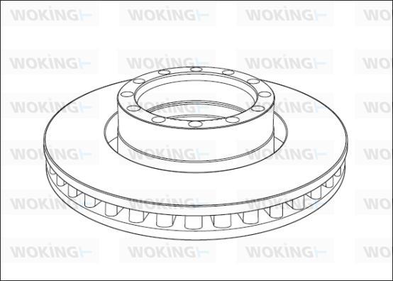 Woking NSA1015.20 - Гальмівний диск avtolavka.club