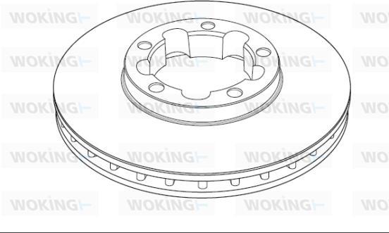 Woking NSA1190.20 - Гальмівний диск avtolavka.club