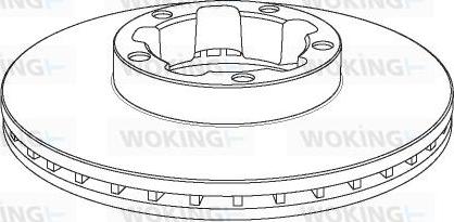 Woking NSA1148.20 - Гальмівний диск avtolavka.club