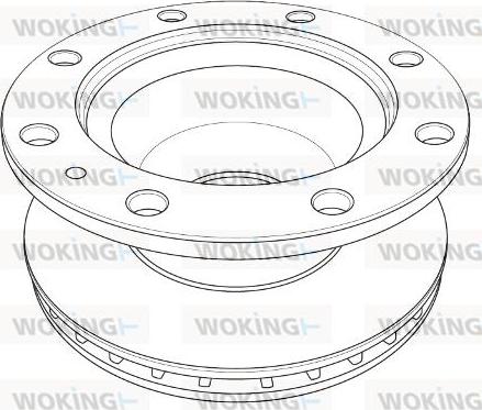 Woking NSA1202.20 - Гальмівний диск avtolavka.club