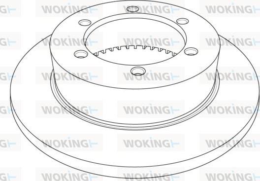 Woking NSA1214.10 - Гальмівний диск avtolavka.club