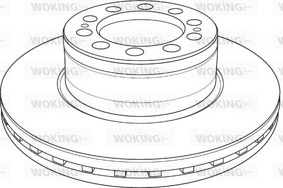 Woking NSA1235.20 - Гальмівний диск avtolavka.club