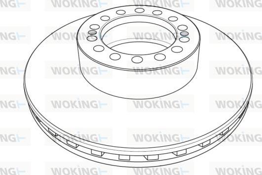 Woking NSA1238.20 - Гальмівний диск avtolavka.club