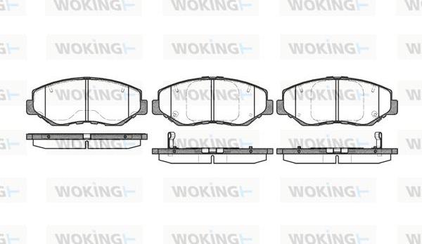 Woking P9993.00 - Гальмівні колодки, дискові гальма avtolavka.club