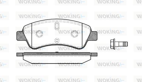 Woking P9403.10 - Гальмівні колодки, дискові гальма avtolavka.club