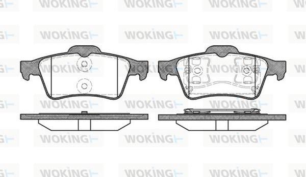 Woking P9423.00 - Гальмівні колодки, дискові гальма avtolavka.club