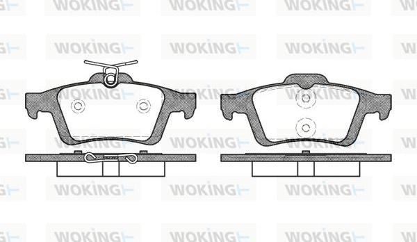 Woking P9423.30 - Гальмівні колодки, дискові гальма avtolavka.club