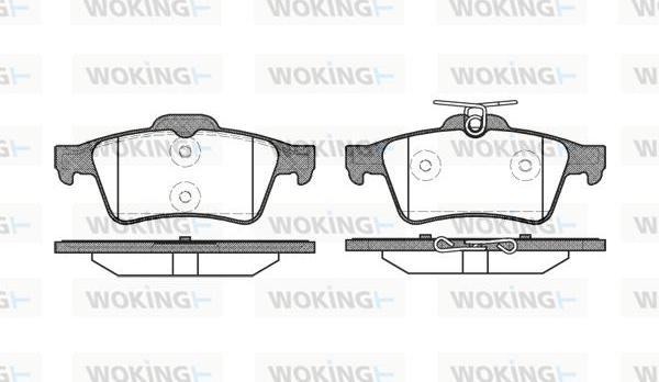 Woking P9423.20 - Гальмівні колодки, дискові гальма avtolavka.club