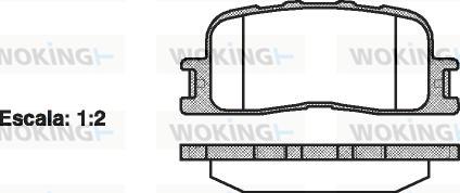 Woking P9543.00 - Гальмівні колодки, дискові гальма avtolavka.club