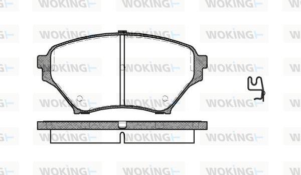 Woking P9503.02 - Гальмівні колодки, дискові гальма avtolavka.club