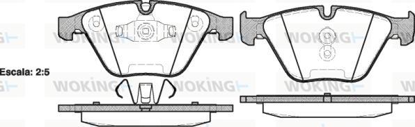 Woking P9573.10 - Гальмівні колодки, дискові гальма avtolavka.club