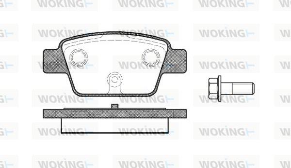 Woking P9613.00 - Гальмівні колодки, дискові гальма avtolavka.club