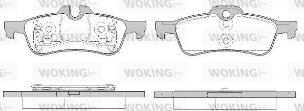 Woking P9623.20 - Гальмівні колодки, дискові гальма avtolavka.club