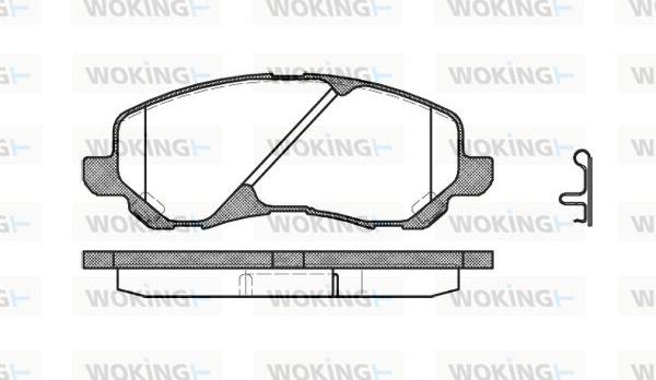 Woking P9043.02 - Гальмівні колодки, дискові гальма avtolavka.club